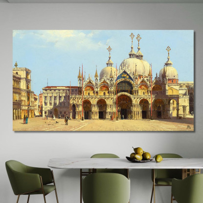Piazza San Marco Venezia Antonietta Brandeis abn37 quadro stampato su tela