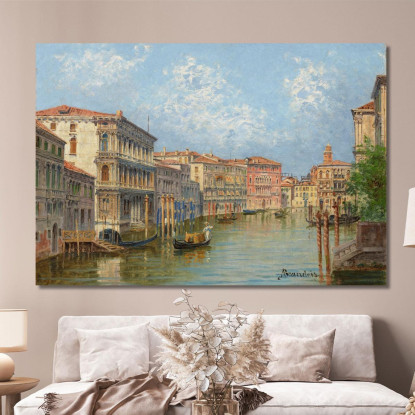 Il Canal Grande Venezia Antonietta Brandeis abn40 quadro stampato su tela