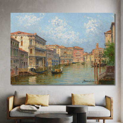 Il Canal Grande Venezia Antonietta Brandeis abn40 quadro stampato su tela