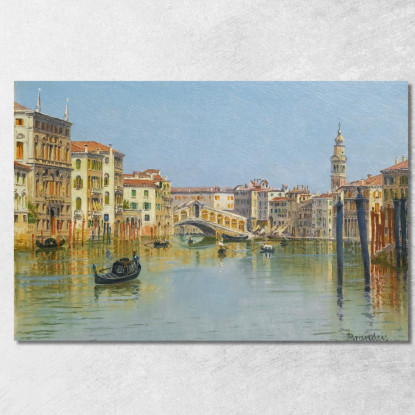 Il Ponte Di Rialto Venezia Antonietta Brandeis abn42 quadro stampato su tela