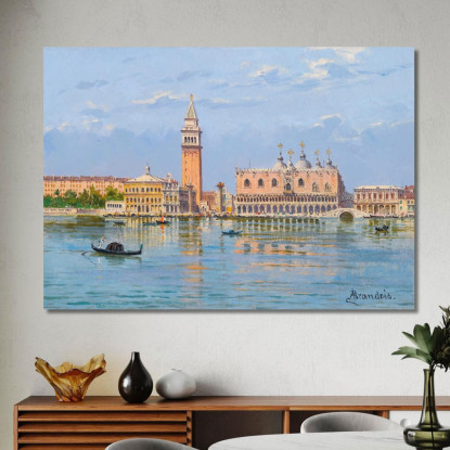 Il Molo Venezia Antonietta Brandeis abn43 quadro stampato su tela