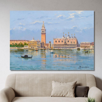 Il Molo Venezia Antonietta Brandeis abn43 quadro stampato su tela