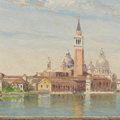 Venezia Una Veduta Di San Giorgio Dai Giardini Antonietta Brandeis abn47 quadro stampato su tela
