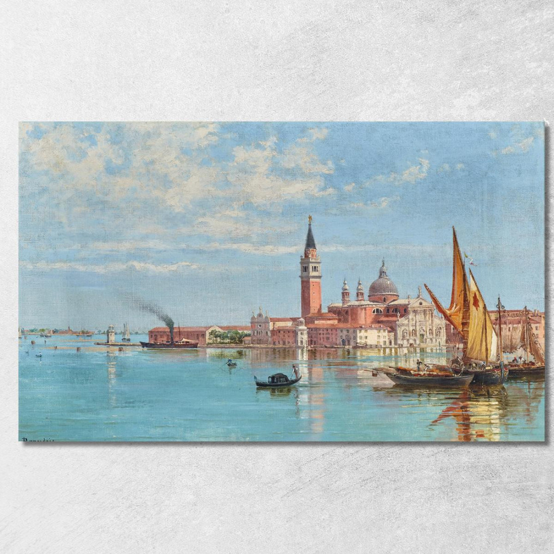 Venice A View Of San Giorgio Maggiore Antonietta Brandeis abn48 quadro stampato su tela