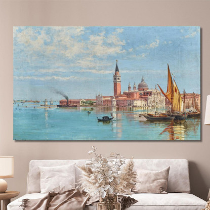 Venice A View Of San Giorgio Maggiore Antonietta Brandeis abn48 quadro stampato su tela