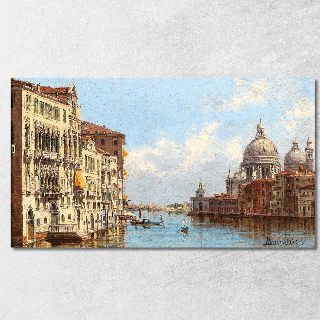 Venezia Una Vista Del Canal Grande Da Santa Maria Della Salute Antonietta Brandeis abn49 quadro stampato su tela Venezia Una Vista Del Canal Grande Da Santa Maria Della Salute Antonietta Brandeis abn49 quadro stampato su tela