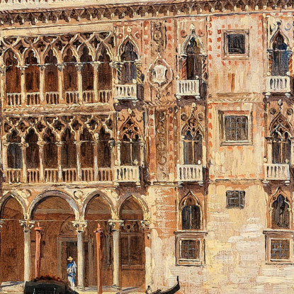 Venezia Ca'D'Oro Antonietta Brandeis abn51 quadro stampato su tela