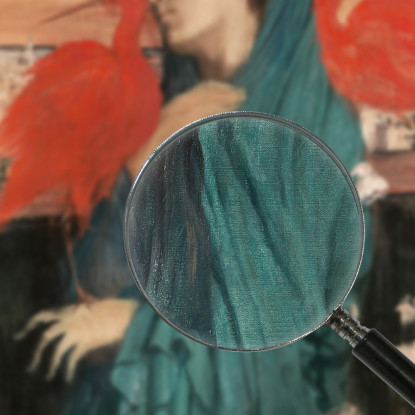 Giovane Donna Con Ibis Edgar Degas edg91 quadro stampato su tela