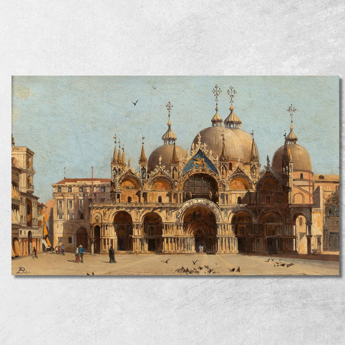 Venice La Facciata Della Basilica S. Marco Antonietta Brandeis abn52 quadro stampato su tela Venice La Facciata Della Basilica S. Marco Antonietta Brandeis abn52 quadro stampato su tela