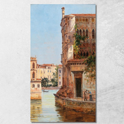 Venice Palazzo Contarini Antonietta Brandeis abn54 quadro stampato su tela