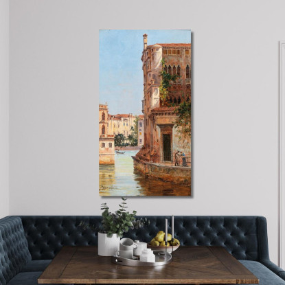 Venice Palazzo Contarini Antonietta Brandeis abn54 quadro stampato su tela