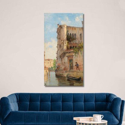 Venice Rio San Trovaso Antonietta Brandeis abn56 quadro stampato su tela