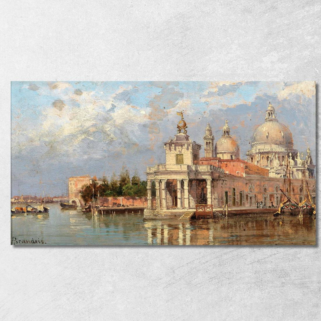 Venice Santa Maria Della Salute With Old Dogana Antonietta Brandeis abn57 quadro stampato su tela Venice Santa Maria Della Salute With Old Dogana Antonietta Brandeis abn57 quadro stampato su tela