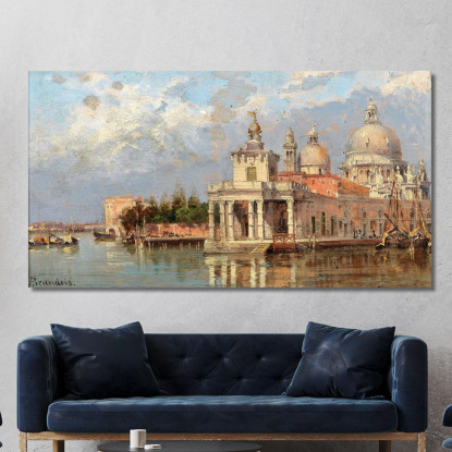 Venice Santa Maria Della Salute With Old Dogana Antonietta Brandeis abn57 quadro stampato su tela