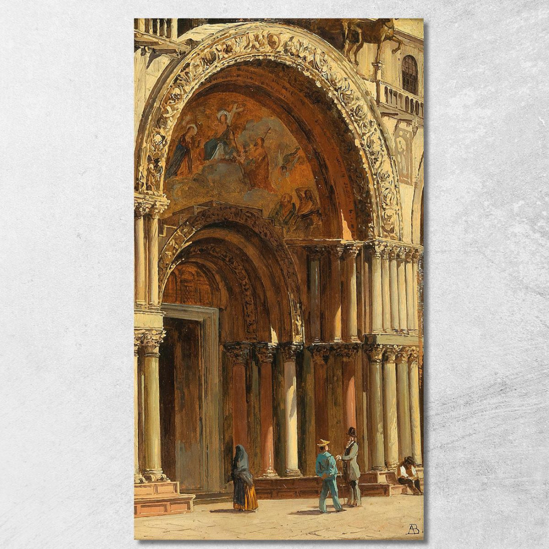 Venezia L'Ingresso Della Basilica Di San Marco Antonietta Brandeis abn58 quadro stampato su tela Venezia L'Ingresso Della Basilica Di San Marco Antonietta Brandeis abn58 quadro stampato su tela
