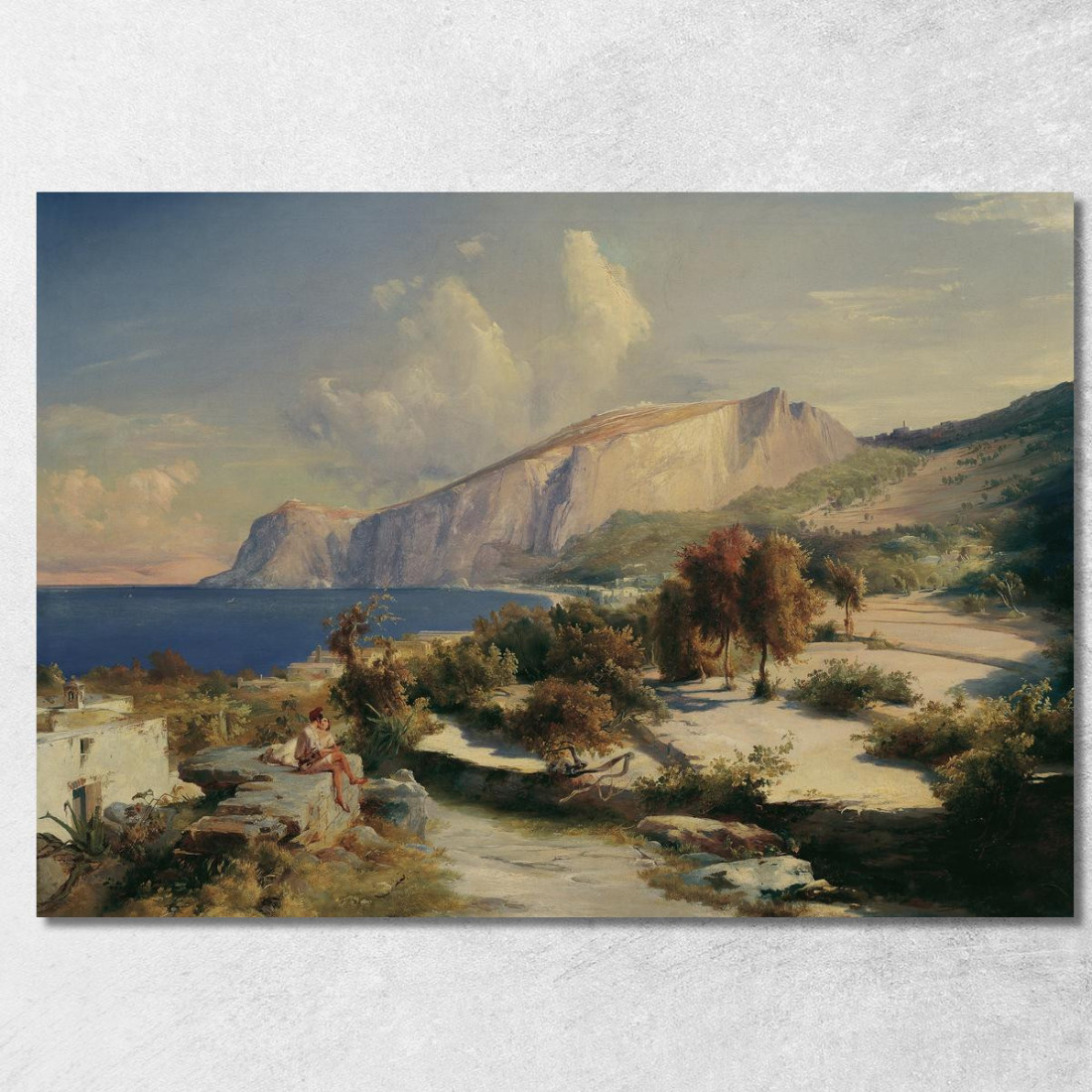Pomeriggio A Capri Carl Blechen cbc13 quadro stampato su tela Pomeriggio A Capri Carl Blechen cbc13 quadro stampato su tela
