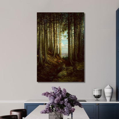 Scena Alpina Doré Gustave gdr5 quadro stampato su tela