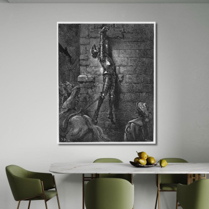Don Chisciotte Legato Per Le Mani Di Maritornes Doré Gustave gdr27 quadro stampato su tela