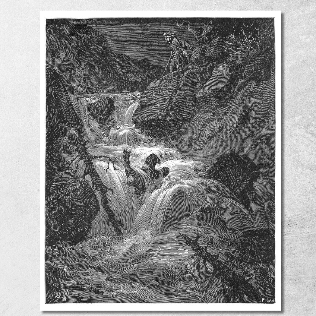 Dorothy Dà Al Suo Servo Un Precipizio Canaglia Doré Gustave gdr31 quadro stampato su tela Dorothy Dà Al Suo Servo Un Precipizio Canaglia Doré Gustave gdr31 quadro stampato su tela