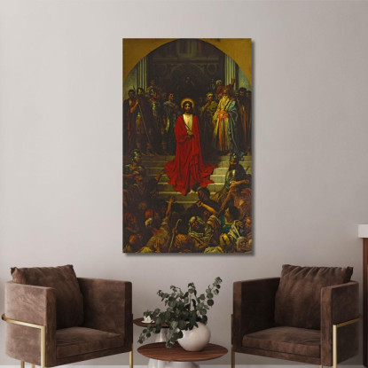 Ecco L'Uomo Doré Gustave gdr32 quadro stampato su tela