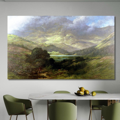 Highlands Scozzesi Doré Gustave gdr62 quadro stampato su tela