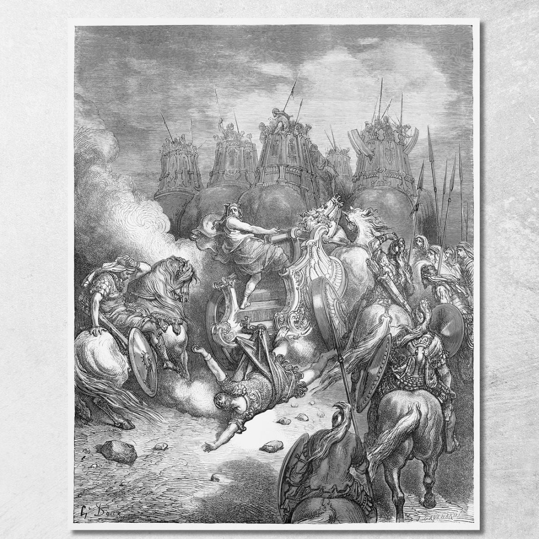 La Punizione Di Antioco Doré Gustave gdr84 quadro stampato su tela La Punizione Di Antioco Doré Gustave gdr84 quadro stampato su tela