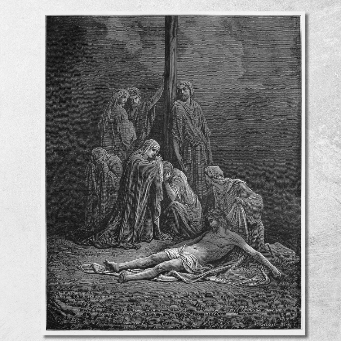 Le Donne Legano E Ungono Il Corpo Di Gesù Per La Sepoltura Doré Gustave gdr114 quadro stampato su tela Le Donne Legano E Ungono Il Corpo Di Gesù Per La Sepoltura Doré Gustave gdr114 quadro stampato su tela