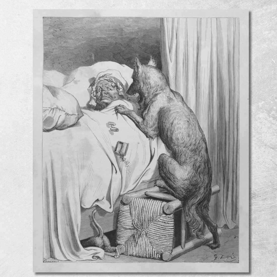 Fiabe Pl 03 Doré Gustave gdr120 quadro stampato su tela Fiabe Pl 03 Doré Gustave gdr120 quadro stampato su tela