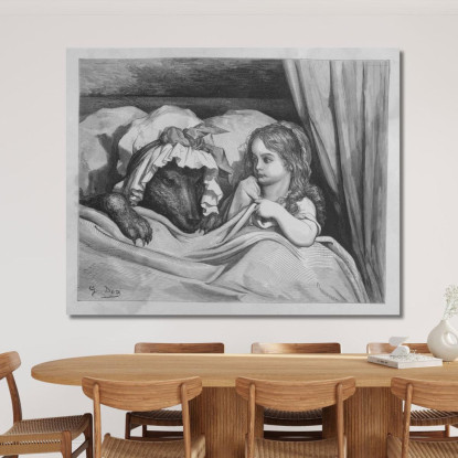 Fiabe Pl 04 Doré Gustave gdr121 quadro stampato su tela