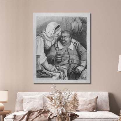 Fiabe Pl 11 Doré Gustave gdr128 quadro stampato su tela