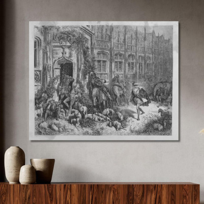 Fiabe Pl 19 Doré Gustave gdr136 quadro stampato su tela