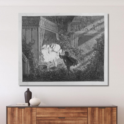Fiabe Pl 21 Doré Gustave gdr138 quadro stampato su tela