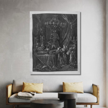 Fiabe Pl 37 Doré Gustave gdr154 quadro stampato su tela