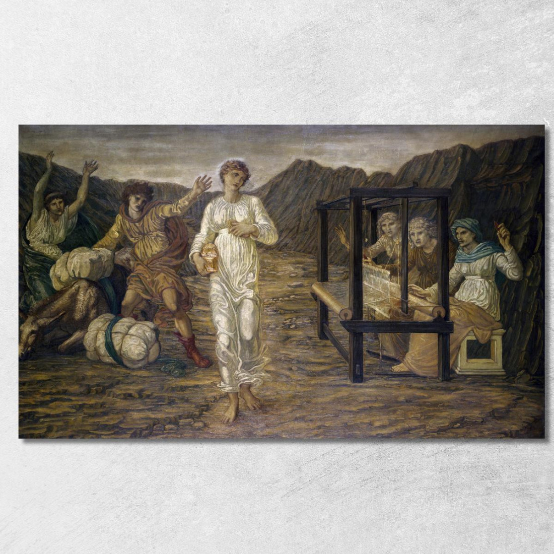 Amore E Psiche - Murales Verdi Del Palazzo - Psiche Posta Da Venere La Compita Edward Burne Jones ebj4 quadro stampato su tela Amore E Psiche - Murales Verdi Del Palazzo - Psiche Posta Da Venere La Compita Edward Burne Jones ebj4 quadro stampato su tela