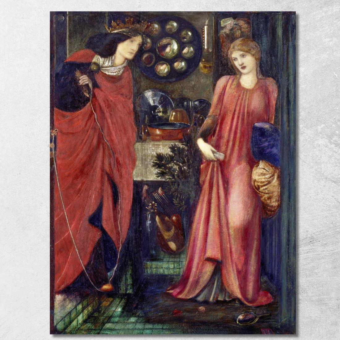 La Bella Rosamund E La Regina Eleonora Edward Burne Jones ebj9 quadro stampato su tela La Bella Rosamund E La Regina Eleonora Edward Burne Jones ebj9 quadro stampato su tela