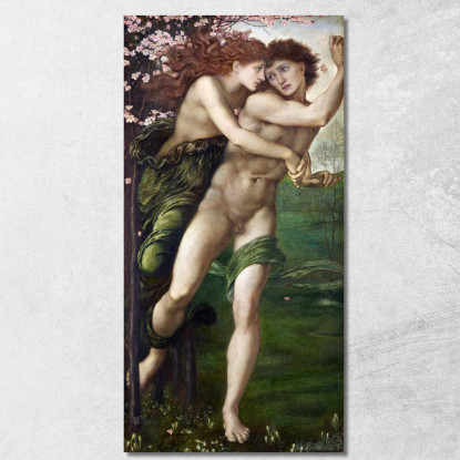 Fillide E Demofonte Edward Burne Jones ebj14 quadro stampato su tela