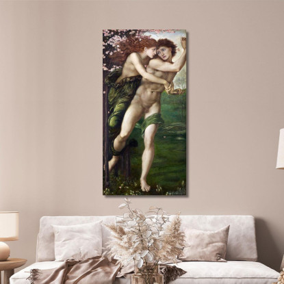 Fillide E Demofonte Edward Burne Jones ebj14 quadro stampato su tela