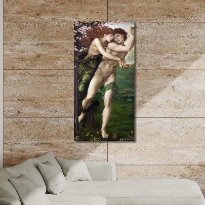Fillide E Demofonte Edward Burne Jones ebj14 quadro stampato su tela