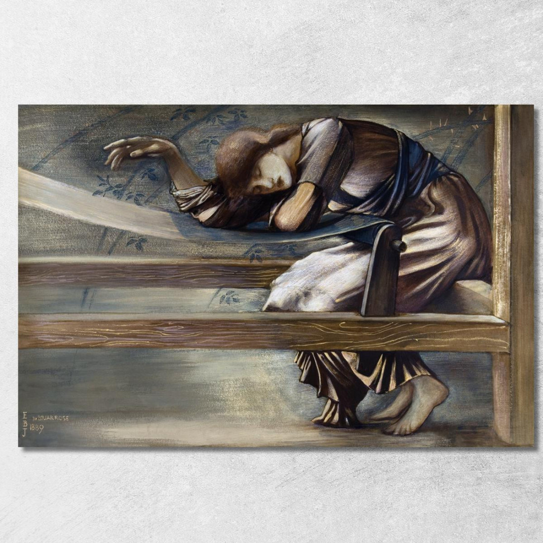 La Serie Briar Rose - Studio Per 'The Garden Court' 1890 Edward Burne Jones ebj21 quadro stampato su tela La Serie Briar Rose - Studio Per 'The Garden Court' 1890 Edward Burne Jones ebj21 quadro stampato su tela