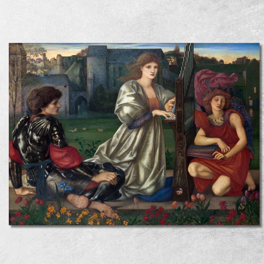 La Canzone D'Amore Edward Burne Jones ebj25 quadro stampato su tela La Canzone D'Amore Edward Burne Jones ebj25 quadro stampato su tela