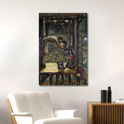 Il Cavaliere Misericordioso Edward Burne Jones ebj26 quadro stampato su tela