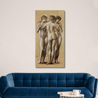 Venus Concordia Studio Delle Tre Grazie 1895 Edward Burne Jones ebj28 quadro stampato su tela