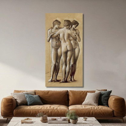 Venus Concordia Studio Delle Tre Grazie 1895 Edward Burne Jones ebj28 quadro stampato su tela
