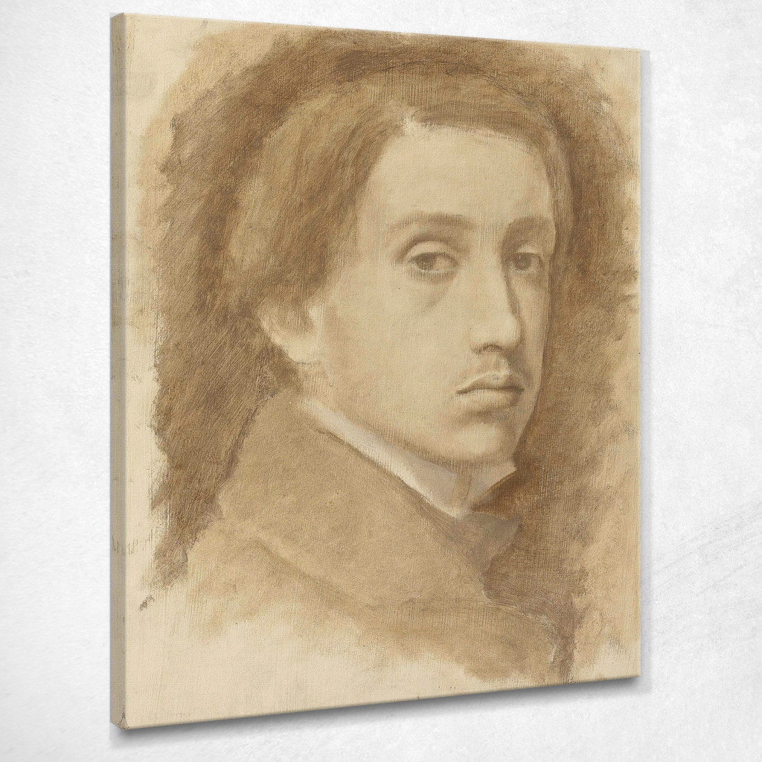Autoritratto 2 Edgar Degas edg120 quadro stampato su tela Autoritratto 2 Edgar Degas edg120 quadro stampato su tela