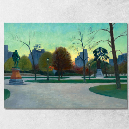 Parco Centrale Edward Hopper eho8 quadro stampato su tela