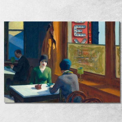 Tagliatelle Al Sugo Edward Hopper eho9 quadro stampato su tela