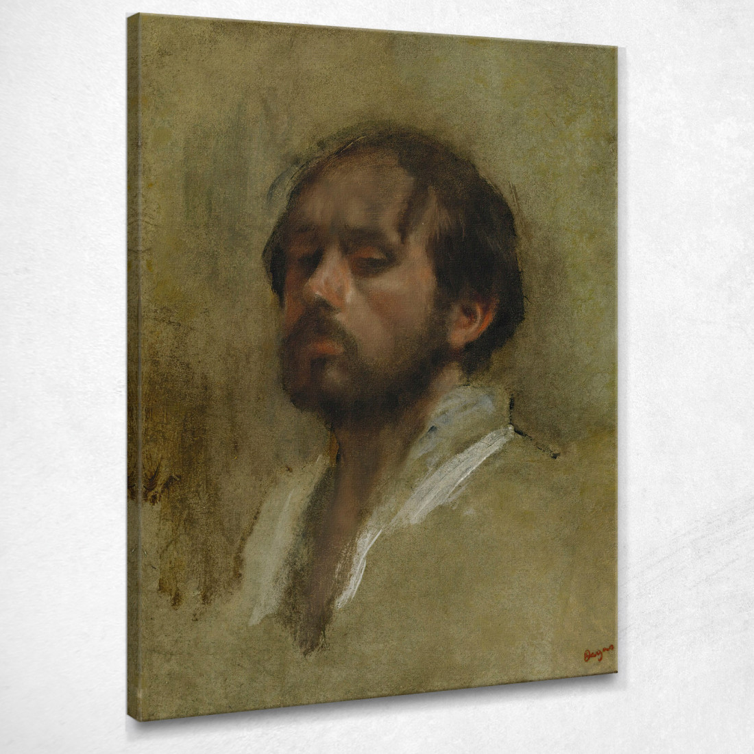 Auto Ritratto Edgar Degas edg121 quadro stampato su tela Auto Ritratto Edgar Degas edg121 quadro stampato su tela