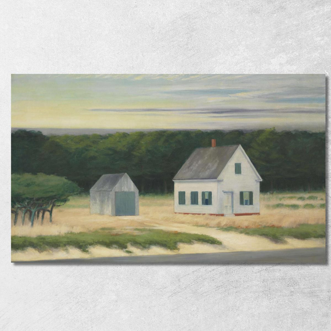 Ottobre A Cape Cod Edward Hopper eho32 quadro stampato su tela Ottobre A Cape Cod Edward Hopper eho32 quadro stampato su tela