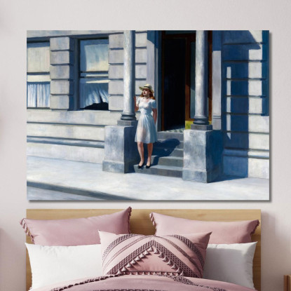 Estate Edward Hopper eho40 quadro stampato su tela