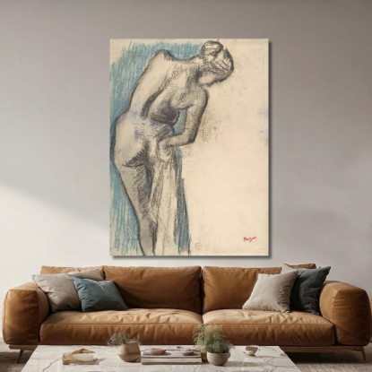Bagnante Che Si Asciuga Edgar Degas edg125 quadro stampato su tela